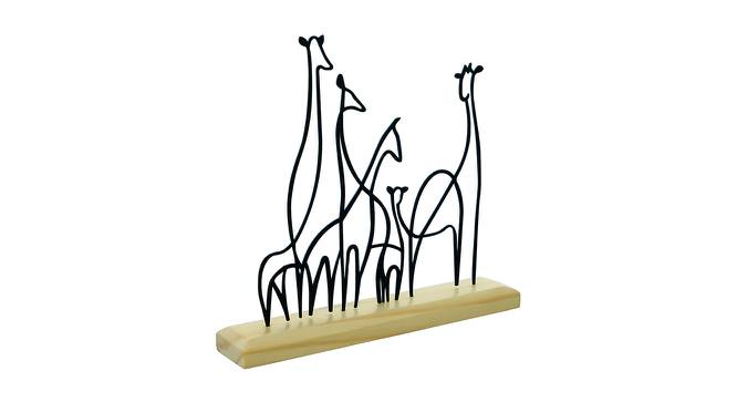GiraffeI Sculpture Black Metal Figurine (Black) by Urban Ladder - Cross View Design 1 - 480517