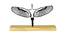 Ready to Flying Eagle Sculpture Black Metal Figurine (Black) by Urban Ladder - Front View Design 1 - 480606
