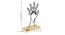 Loving Hands Sculpture Black Metal Figurine (Black) by Urban Ladder - Design 1 Dimension - 480663