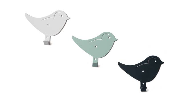 Alone Bird Multicolor Metal 3 Key Holder (Multicolor) by Urban Ladder - Cross View Design 1 - 480702