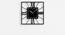 Attractive Roman Square   Black Metal Square Aanalog Wall Clock (Black) by Urban Ladder - Cross View Design 1 - 480816