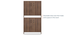 Alex 9 Pair Shoe Cabinet (Classic Walnut Finish) by Urban Ladder - Design 1 Details - 480877