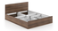 Zoey Storage Bed (Queen Bed Size, Classic Walnut Finish) by Urban Ladder - Design 1 Dimension - 481052