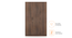 Zoey Three Door Wardrobe (Without Mirror Configuration, Classic Walnut Finish) by Urban Ladder - Front View Design 1 - 481073