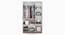 Zoey Three Door Wardrobe (With Mirror Configuration, Classic Walnut Finish) by Urban Ladder - Front View Design 1 - 481077
