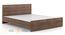 Zoey Non- Storage Bed (Queen Bed Size, Classic Walnut Finish) by Urban Ladder - Front View Design 1 - 481313