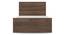 Zoey Non-Storage Single Size Bed (Single Bed Size, Classic Walnut Finish) by Urban Ladder - Side View Design 1 - 481322