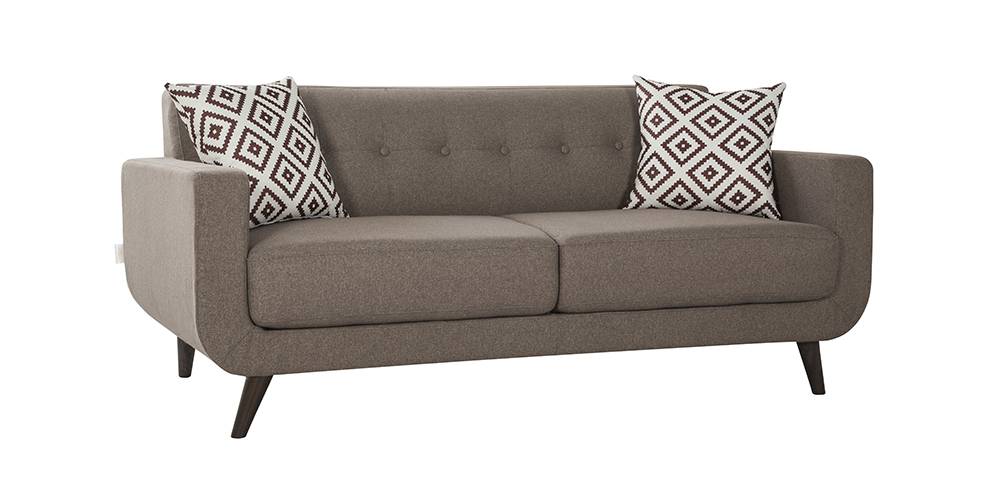 Truro Fabric Sofa (Brown) by Urban Ladder - - 