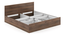 Zoey Storage Bed (King Bed Size, Classic Walnut Finish) by Urban Ladder - Design 1 Dimension - 481446