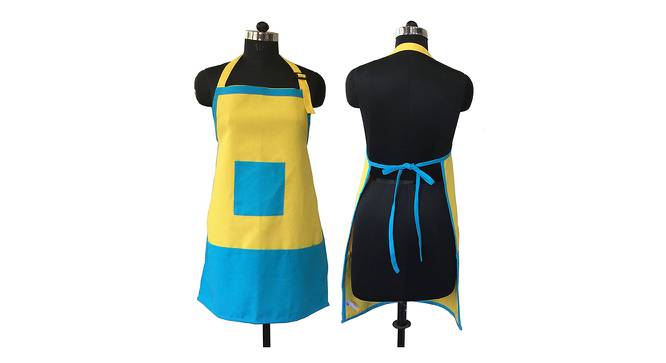 Justin Cotton Apron in Multicolor (Yellow) by Urban Ladder - Cross View Design 1 - 481484