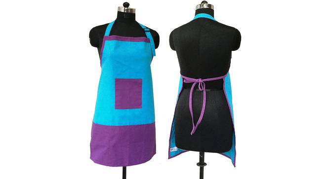 Rob Cotton Apron in Multicolor (Blue) by Urban Ladder - Cross View Design 1 - 481485