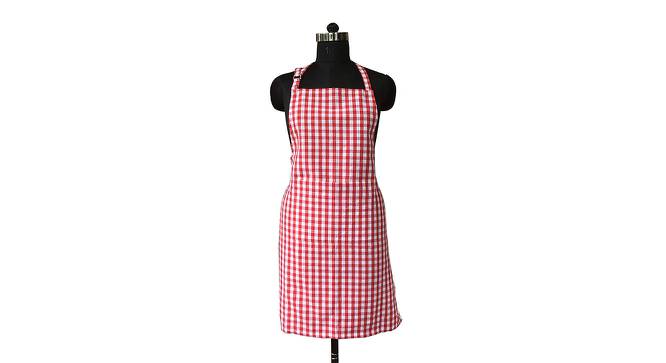 Mick Cotton Apron in Pink Color (Red) by Urban Ladder - Cross View Design 1 - 481675