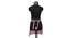 Darleena Cotton Apron in Maroon Color (Maroon) by Urban Ladder - Front View Design 1 - 481689