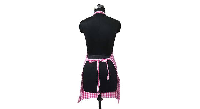 Lander Cotton Apron in Pink Color (Pink) by Urban Ladder - Front View Design 1 - 481750