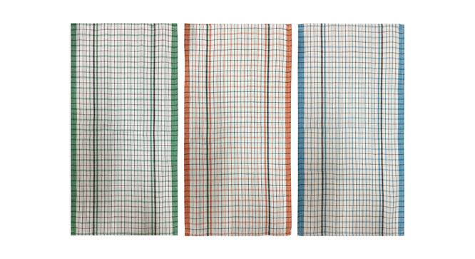 Meghan Multicolor Cotton 18 x 25 Inches Kitchen Napkin -Set of 3 (Multicolor, Set of 3 Set) by Urban Ladder - Cross View Design 1 - 481798