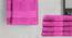 Carleton Dark Pink Solid 250 GSM 16x24 Inches Cotton Hand Towel- Set of 6 (Dark Pink) by Urban Ladder - Cross View Design 1 - 481838