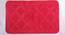 Romina Red Solid Cotton 20x32 Inches Anti-Skid Bath Mat (Red) by Urban Ladder - Cross View Design 1 - 481903
