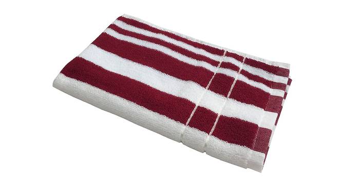Millen Maroon Solid 250 GSM 16x24 Inches Cotton Hand Towel- Set of 6 (Maroon) by Urban Ladder - Front View Design 1 - 481923