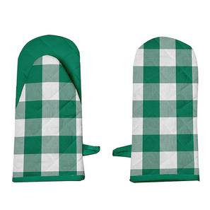 Potholder Design Godiva Cotton Glove in Green Color - Set of 2 (Green)