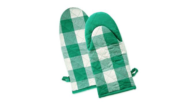 Godiva Cotton Glove in Green Color - Set of 2 (Green) by Urban Ladder - Front View Design 1 - 482022