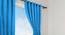 Laylah Blue Cotton Room Darkening 5ft Window Curtain Blue (Blue, 137 x 152 cm  (54" x 60") Curtain Size, Eyelet Pleat) by Urban Ladder - Cross View Design 1 - 482081