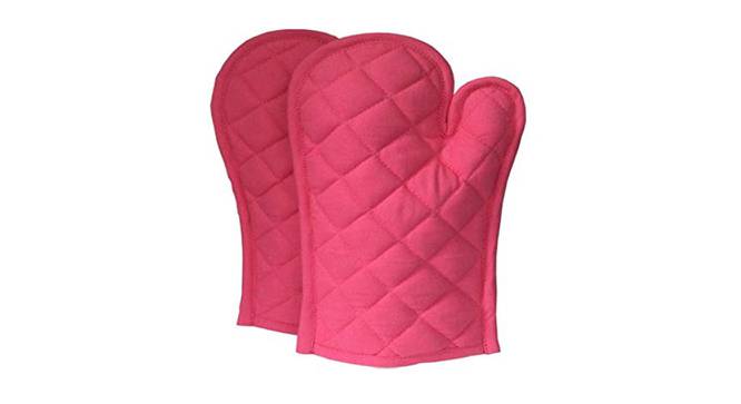 Braylee Cotton Glove in Pink Color - Set of 2 (Pink) by Urban Ladder - Front View Design 1 - 482085