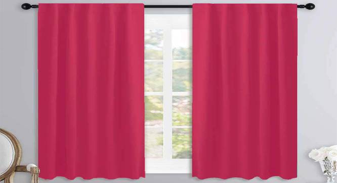 Waverly Beige Cotton Room Darkening 5ft Window Curtain-Set of 2 Beige (Beige, Eyelet Pleat, 137 x 229 cm  (54" x 90") Curtain Size) by Urban Ladder - Cross View Design 1 - 482354