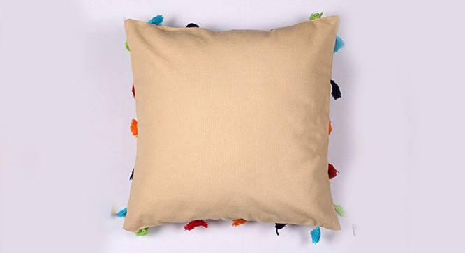 Donovan Beige Modern 12x12 Inches Cotton Cushion Cover (Beige, 30 x 30 cm  (12" X 12") Cushion Size) by Urban Ladder - Cross View Design 1 - 482582