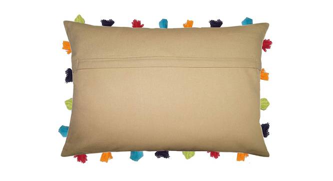 Coco Beige Modern 14x20 Inches Cotton Cushion Cover (Beige, 36 x 51 cm  (14" X 20") Cushion Size) by Urban Ladder - Front View Design 1 - 482604