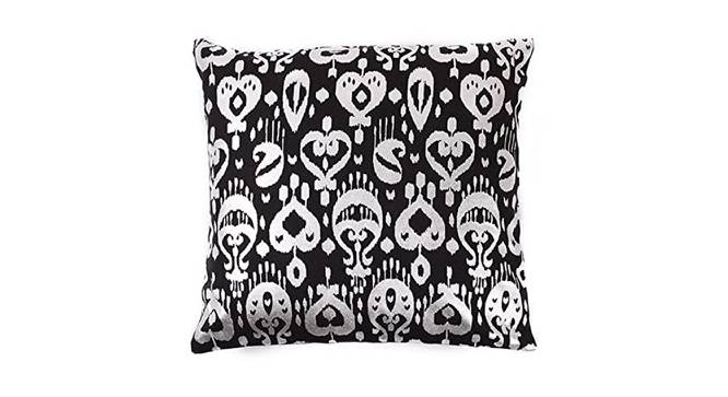 Axel Black  Abstract 16x16 Inches Cotton Cushion Cover- Set of 2 (Black, 41 x 41 cm  (16" X 16") Cushion Size) by Urban Ladder - Cross View Design 1 - 482675