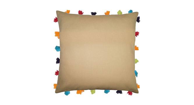 Stafford Beige Modern 18x18 Inches Cotton Cushion Cover -Set of 3 (Beige, 46 x 46 cm  (18" X 18") Cushion Size) by Urban Ladder - Cross View Design 1 - 482686