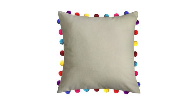 Dayana Beige Modern 20x20 Inches Cotton Cushion Cover - Set of 5 (Beige, 51 x 51 cm  (20" X 20") Cushion Size) by Urban Ladder - Cross View Design 1 - 482699