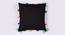 Rick Black Modern 24x24 Inches Cotton Cushion Cover (Black, 61 x 61 cm  (24" X 24") Cushion Size) by Urban Ladder - Front View Design 1 - 482716