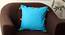 Thompson Blue Modern 14x14 Inches Cotton Cushion Cover (Blue, 35 x 35 cm  (14" X 14") Cushion Size) by Urban Ladder - Cross View Design 1 - 482777