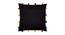 Quinn Black Modern 14x14 Inches Cotton Cushion Cover - Set of 5 (Black, 35 x 35 cm  (14" X 14") Cushion Size) by Urban Ladder - Cross View Design 1 - 482782