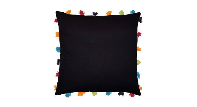 Blair Black Modern 18x18 Inches Cotton Cushion Cover -Set of 5 (Black, 46 x 46 cm  (18" X 18") Cushion Size) by Urban Ladder - Cross View Design 1 - 482784