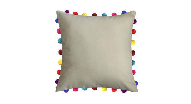 Cecelia Beige Modern 20x20 Inches Cotton Cushion Cover (Beige, 51 x 51 cm  (20" X 20") Cushion Size) by Urban Ladder - Cross View Design 1 - 482801