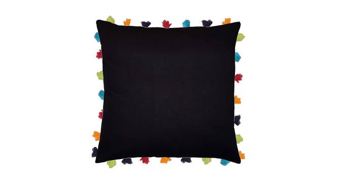 Gil Black Modern 20x20 Inches Cotton Cushion Cover - Set of 5 (Black, 51 x 51 cm  (20" X 20") Cushion Size) by Urban Ladder - Cross View Design 1 - 482884