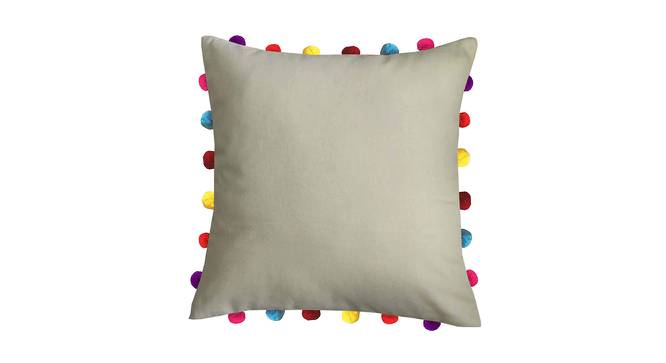 Jada Beige Modern 18x18 Inches Cotton Cushion Cover -Set of 3 (Beige, 46 x 46 cm  (18" X 18") Cushion Size) by Urban Ladder - Cross View Design 1 - 482896