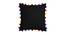 Angelica Black Modern 20x20 Inches Cotton Cushion Cover (Black, 51 x 51 cm  (20" X 20") Cushion Size) by Urban Ladder - Cross View Design 1 - 482898
