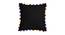 Siena Black Modern 24x24 Inches Cotton Cushion Cover -Set of 3 (Black, 61 x 61 cm  (24" X 24") Cushion Size) by Urban Ladder - Cross View Design 1 - 482900