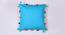 Wren Blue Modern 18x18 Inches Cotton Cushion Cover (Blue, 46 x 46 cm  (18" X 18") Cushion Size) by Urban Ladder - Front View Design 1 - 482907
