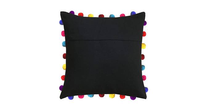 Angelica Black Modern 20x20 Inches Cotton Cushion Cover (Black, 51 x 51 cm  (20" X 20") Cushion Size) by Urban Ladder - Front View Design 1 - 482938