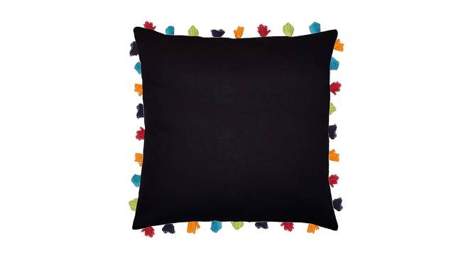 Zariyah Black Modern 24x24Inches Cotton Cushion Cover - Set of 5 (Black, 61 x 61 cm  (24" X 24") Cushion Size) by Urban Ladder - Cross View Design 1 - 482983