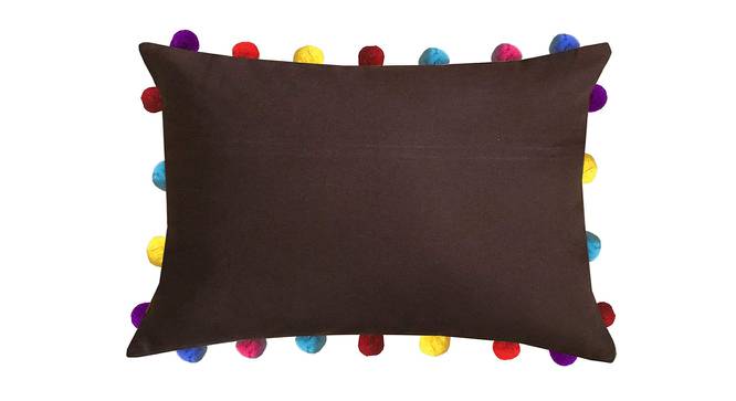 Chana Brown Modern 14x20 Inches Cotton Cushion Cover - Set of 5 (Brown, 36 x 51 cm  (14" X 20") Cushion Size) by Urban Ladder - Cross View Design 1 - 482991