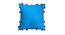 Nellie Blue Modern 16x16 Inches Cotton Cushion Cover (Blue, 41 x 41 cm  (16" X 16") Cushion Size) by Urban Ladder - Cross View Design 1 - 482994