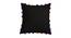 Hanna Black Modern 18x18 Inches Cotton Cushion Cover (Black, 46 x 46 cm  (18" X 18") Cushion Size) by Urban Ladder - Cross View Design 1 - 482995