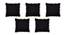 Zariyah Black Modern 24x24Inches Cotton Cushion Cover - Set of 5 (Black, 61 x 61 cm  (24" X 24") Cushion Size) by Urban Ladder - Front View Design 1 - 483017