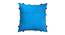 Lea Blue Modern 14x14 Inches Cotton Cushion Cover (Blue, 35 x 35 cm  (14" X 14") Cushion Size) by Urban Ladder - Front View Design 1 - 483019