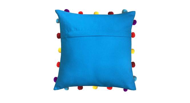 Nellie Blue Modern 16x16 Inches Cotton Cushion Cover (Blue, 41 x 41 cm  (16" X 16") Cushion Size) by Urban Ladder - Front View Design 1 - 483025